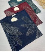 بلوز کبریتی طرح برگ در ۸ رنگ